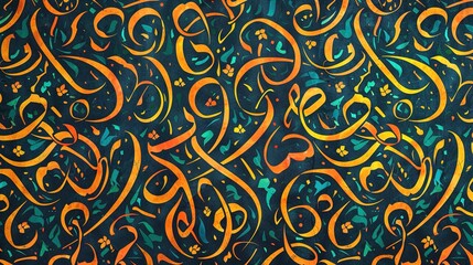 arabic graffiti pattern wallpaper