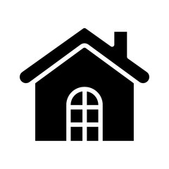 House icon in glyph style