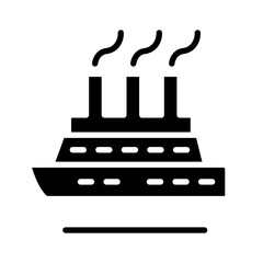 Cruise icon in glyph style