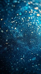 Noisy blue teal gradient background, dim contrasts texture, poster layout, minimalist appeal, Generative AI