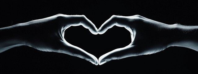 Fototapeta premium Two hands forming a heart