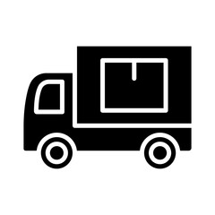 Delivery icon in glyph style