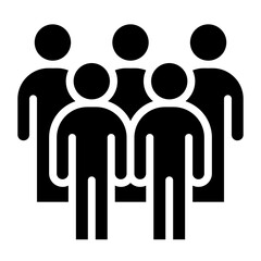 Team icon in glyph style