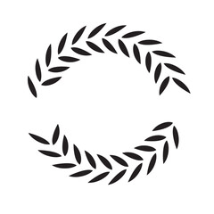 laurel wreath vector