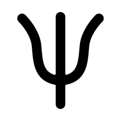 Psychology symbol icon in glyph style