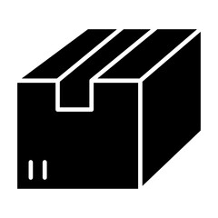 Box icon in glyph style
