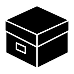 Box icon in glyph style