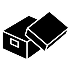 Box icon in glyph style
