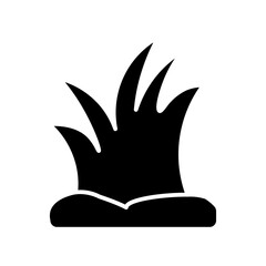grass glyph icon