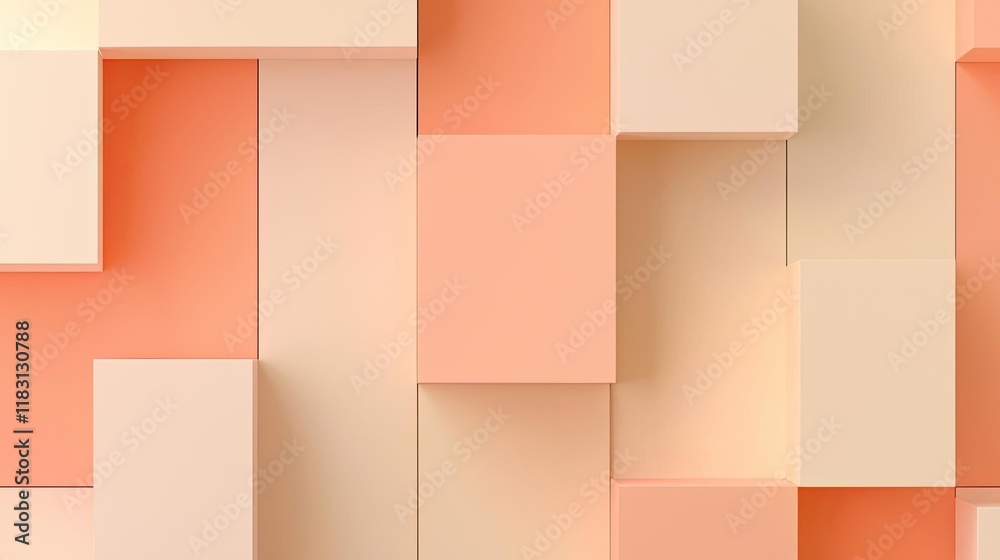 Poster Matrix abstract background idea. Abstract geometric shapes in soft colors creating a modern artistic background.