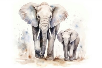 Fototapeta premium Elephant wildlife drawing animal.