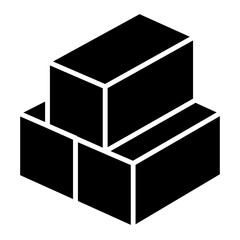 Box icon in glyph style