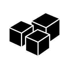 Box icon in glyph style