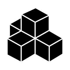 Box icon in glyph style