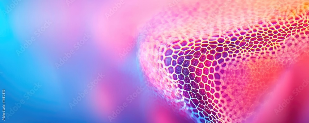 Aufkleber Layer abstract background concept. Colorful abstract pattern showcasing vibrant textures and shapes in a digital design.