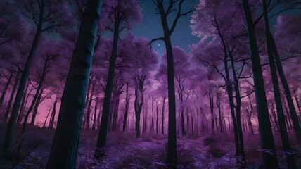 Fototapeta premium forest in the fog