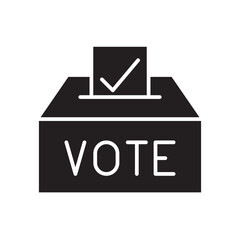 Vote icon in glyph style