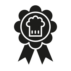 Chef recommend icon in glyph style