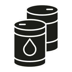 Barrel icon in glyph style