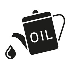 Oil icon in glyph style
