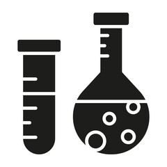 Fuel lab icon in glyph style