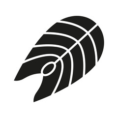 Salmon icon in glyph style