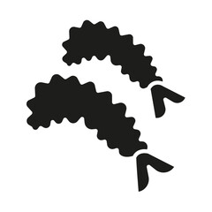 Japanese food icon in glyph style