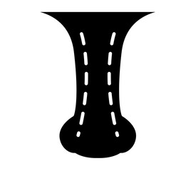 Nose job icon in glyph style