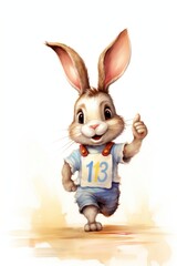Rabit Marathon drawing mammal animal.