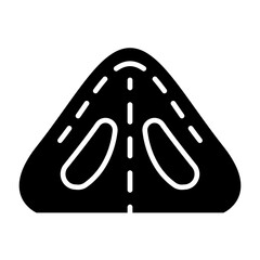 Nose job icon in glyph style