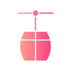 cable car gradient icon