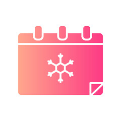 winter gradient icon