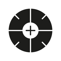 Target icon in glyph style