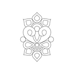 PrinVector stock ornament natural mandala design