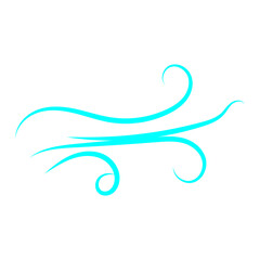 Doodle wind line sketch. Hand drawn doodle wind motion, air blow, swirl elements. Sketch drawn air blow motion, freshness, smoke flow art. Wind and air flow icons gusts. vector illustration