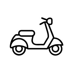 scooter bike icon design