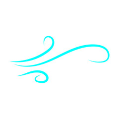 Doodle wind line sketch. Hand drawn doodle wind motion, air blow, swirl elements. Sketch drawn air blow motion, freshness, smoke flow art. Wind and air flow icons gusts. vector illustration
