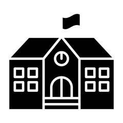 School icon in glyph style