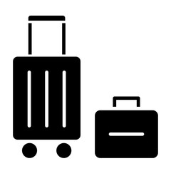 Baggage icon in glyph style