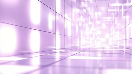 Matrix abstract background idea. Abstract purple corridor with glowing lights, creating a futuristic ambiance.