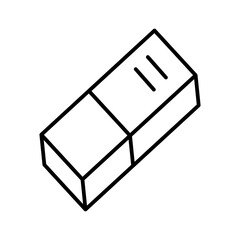 eraser line icon