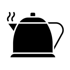 Kettle icon in glyph style