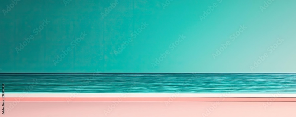 Aufkleber watercolor abstract background concept. calm ocean view with serene colors, perfect for relaxation a