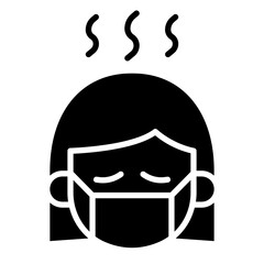 Patient icon in glyph style