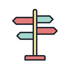 signpost icon design