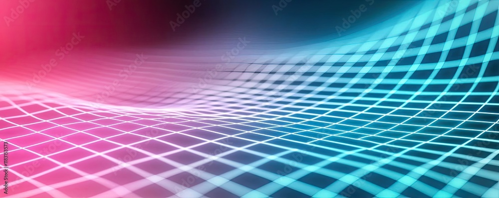 Poster Matrix abstract background idea. Abstract digital waves with vibrant colors and grid patterns for modern design projects.