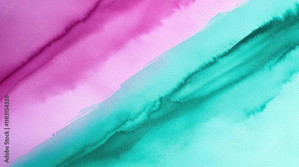 Poster watercolor abstract background concept. elegant colorful abstract background with pink and teal wate