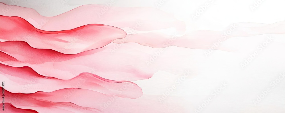 Poster watercolor abstract background concept. abstract pink waves create a gentle, soothing background for