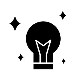 Creativity icon in glyph style