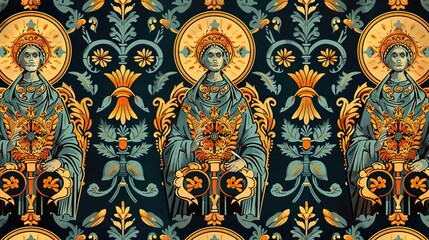 empire seamless pattern wallpaper